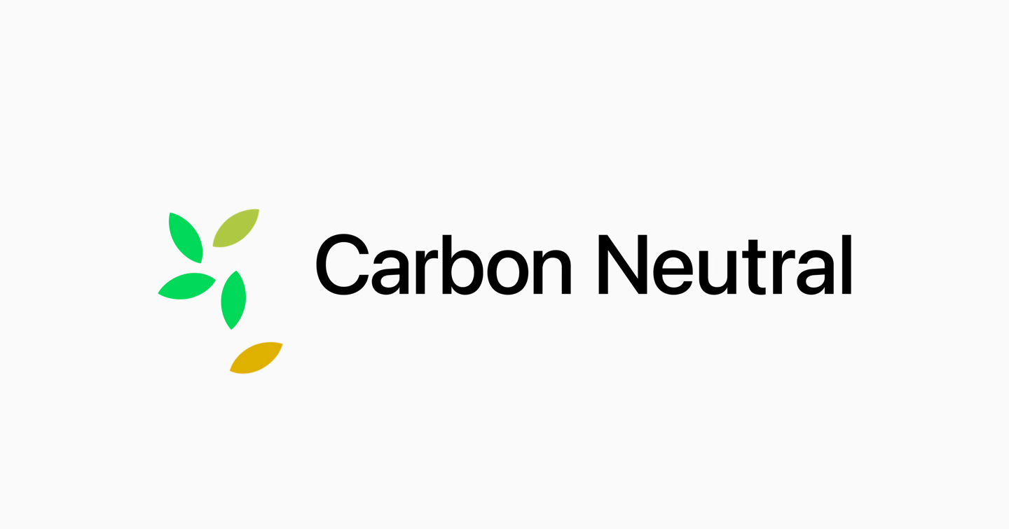 Apple's Carbon Neutral logo, edited to show some leaves falling and rotting.
